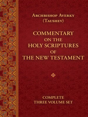 cover image of Commentary on the Holy Scriptures of the New Testament